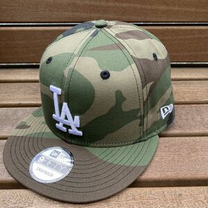 USA正規品 Newera ニューエラ 9FIFTY ロサンゼルス ドジャース LA Dodgers スナップバックキャップ Woodland 迷彩 カモフラ 大谷翔平 山本