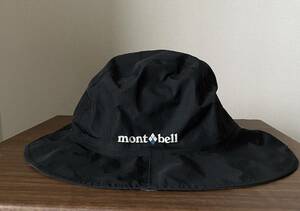 モンベル ゴアテックス 防水 クラッシャー ハット メンズ mont bell gore-tex Men's ブラック 黒 帽子 バケットハット 