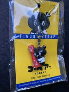 新品 神戸 ご当地 キャラクター コーベアー KOBEAR マスコット フィギュア ストラップ 神戸ポートタワー お土産 キーホルダー くま 熊