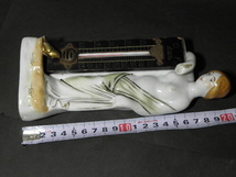 20 戦前 裸婦 温度計 磁器製 置物 / ヌード 人形 古い 昔 _画像10