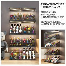 1円～ 売り切り 4段 コレクションケース アクリル 幅32cm 段差式 LED アクリルケース コレクションボックス フィギュア プラモデル CB-02BK_画像3