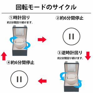 1円～ 売り切り ワインディングマシーン ウォッチワインダー 1本巻き 自動巻き時計 静音 腕時計 ワインディング マシン PUレザー WM-01BKの画像3