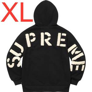 Supreme Faux Fur Lined Zip Up Hooded Sweatshirt Black XLサイズ シュプリーム フェイクファージップアップフーディ パーカー ブラック