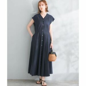 新品　アーバンリサーチ　ロッソ　ウエスト　シェイプ　Vネック　ワンピ-ス　