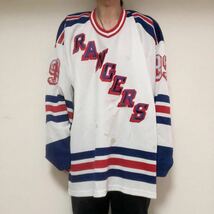 カナダ製CCM Rangersレンジャーズ　アメフト　ジャージ　フットボールシャツXXL ウェイングレツキーGRETZKY_画像1