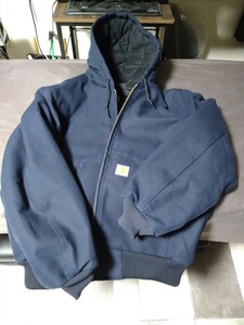 カーハート Carhartt USA製 アクティブジャケット 紺色 ダック地　