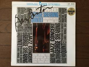 Gary Burton サイン入り希少赤盤！George Shearing Quintet / Jazz Concert / Vernel Fournier 参加 / CP7079 東芝 Capitol盤LP！美品美盤