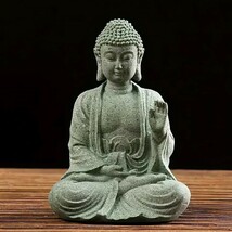 3951656976 1個 Buddha-B 瞑想仏像オーナメント、クリエイティブな禅芸術作品、仏像、水槽の景観、家庭やオフィスの装飾_画像4