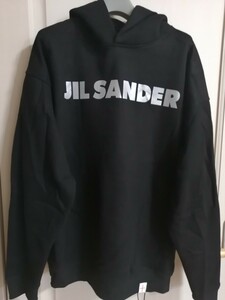 ☆新品未使用☆JIL SANDER＋　ジルサンダープラス　ARC'TERYX　フロントロゴ　リフレクターロゴ　パーカー　サイズL　ブラック　黒