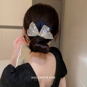 ヘアアクセサリー バナナクリップ バレッタ かんざし シュシュ ヘッドドレス 成人式 和装 卒業式 浴衣髪飾り 髪をアップ用