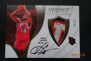 Vince Carter 2007-08 Exquisite Noble Nameplates #16/25 !!