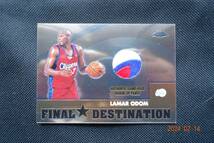 Lamar Odom 2002-03 Topps Chrome Final Destination Relics 　　※4色パッチ部分です_画像1