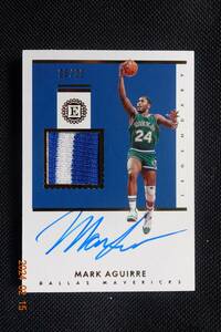 Mark Aguirre 2018-19 Panini Encased Legendary Swatch Signature#06/25