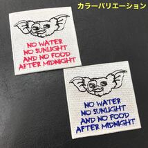 GREMLINS グレムリン 「3つの約束」 アイロンワッペン 赤 58×58mm - ファンタジー ホラー スピルバーグsonntagpatches -定形郵便送料無料-_画像6