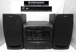 【よろづ屋】レア:パイオニア CD/LDミニコンポ PIONEER Private mini X-AV35K CL-J55LD+ S-P550V カセット 取扱説明書あり ジャンク(M0202)