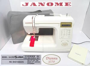 【よろづ屋】ジャノメ ミシン JANOME MODEL 840 Diennu 3770 ディエンヌ コンピューターミシン フットコントローラーあり(M0216-100)