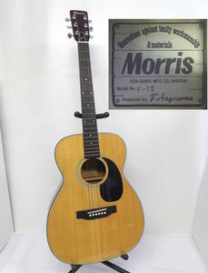 【よろづ屋】概ね美品：Morris F-15 モーリス アコースティックギター 609025 レトロ楽器 (M0217-160)