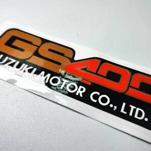 GS400 サイドカバー 2枚セット ステッカー SUZUKI 検/ GS400E GS425 GSX250 GSX400 GT380 GT750 ザリ ゴキ CBX400F Z400FX 絶版旧車の画像2