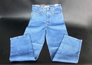 LEVI’S リーバイス RIBCAGE STRAIGHT ANKLE レディース ストレートジーンズ デニムパンツ W27L29★送料520円