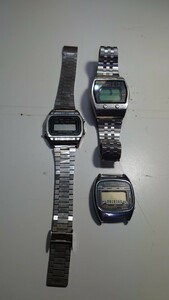 腕時計・アンティーク・デジタル時計3本・まとめ売り・ セイコー・CASIO・VEGA・SEIKO・カシオ・コレクション