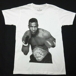 0 new goods Mike Thai sonMike Tyson short sleeves T-shirt boxing Ironman Tetsujin men's cotton white cotton 100% S size # control number LBT20-132