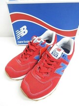 ●【新品】NEW BALANCE ニューバランス スニーカー ML574WTR 赤 レッド　24.5cm 国内正規品 ■管理番号L20890YER-190117-65-03_画像1