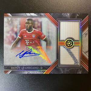 2022-23 Topps Museum Collection Dayot Upamecano Dual Relic Patch AUTO /299 バイエルン 直筆サインカード ダヨ・ウパメカノ