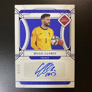 2022 Panini National Treasures World Cup Auto Hugo Lloris /25 直筆サインカード ウーゴ・ロリス