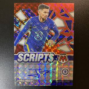 2021-22 Panini Mosaic EPL Jorginho Scripts Auto Chelsea 直筆サインカード ジョルジーニョ