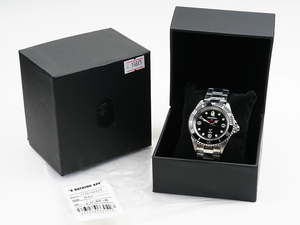 【新品同様】A BATHING APE/ア・ベイシング・エイプ Bapex T001シリーズ 40mm 自動巻き 腕時計