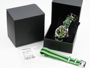 【新品同様】A BATHING APE/ア・ベイシング・エイプ Bapex T001シリーズ 40mm 自動巻き 腕時計 カモフラージュ