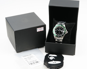 【新品同様】A BATHING APE/ア・ベイシング・エイプ Bapex T001シリーズ 40mm 自動巻き 腕時計