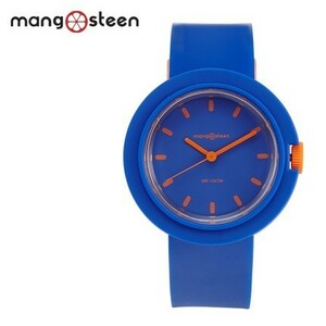 新品 Mangosteen MS-103B アナログ クオーツ ブルー ウォッチ 腕時計 防水 ファッション