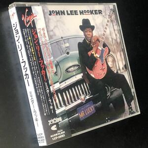 廃盤 帯付 美品★CD「ミスター・ラッキー」ジョン・リー・フッカー★Mr. Lucky / John Lee Hooker キース・リチャーズ カルロス・サンタナ