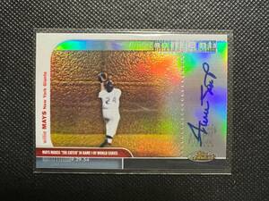 2003 Finest Moments Refractors Autographs Willie Mays 直筆サインカード