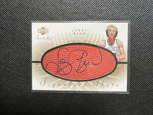 2002-03 Upper Deck Sweet Shot Signature Shots Larry Bird 直筆サインカード