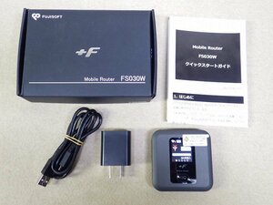 Kれま9562 富士ソフト モバイルルーター +F FS030W 通信機器 スマートフォン パソコン周辺機器 ネットワーク機器