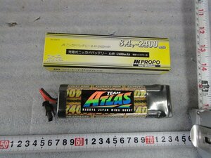 Kゆも1509 JR PROPO 充電式ニッカドバッテリー 8.4V 2400mAh 日本製 電動ヘリコプター用 ニッカド電池 日本遠隔制御