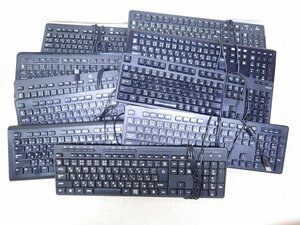 Kれま9684 ELECOM HP Logicool等 USB接続 キーボード 大量セット まとめて 入力装置 オフィス機器 電化製品 パソコン周辺機器