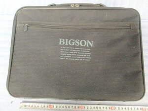 Kゆな3114 BIGSON ビッグサン ブリーフケース ショルダーバッグ 多機能ポケット 2WAY ブラック ファッション