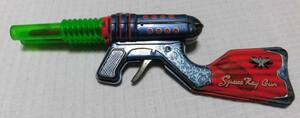 ★レトロ☆GUN★珍品「ブリキ 玩具 銃 SPACE RAY GUN 全長38×8×13cm 」 昭和 ビンテージ 当時物 現状渡し