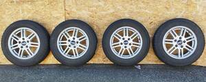 (BC-046) ROADMAX 15X6J 5H114.4 +43 ホイール 195/65R15 タイヤ付き中古品　4本セット