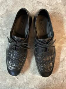 中古　BOTTEGA VENETA メンズ　シューズ　靴　レザー　革　黒　39 1/2