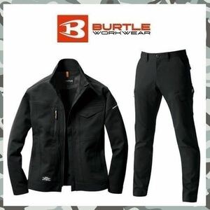 【 新品 送料無料 】 S バートル BURTLE ジャケット 7301 カーゴ パンツ 7302 セット スリム ストレッチ 年間 素材 ブラック