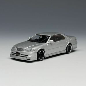 【込】ターマックワークス 1/64 VERTEX トヨタ マークⅡ JZX100 シルバーメタリック 香港トイカーサロン イベント限定 ヴェルテックス TWの画像4