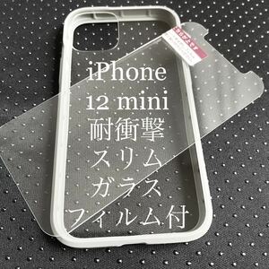 iPhone 12 mini for hybrid case * the glass film attaching *TOUGH SLIM* light! light! strong!*ELECOM