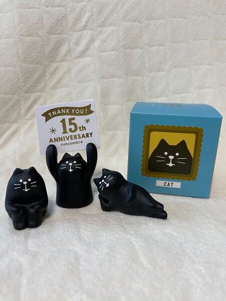 デコレコンコンブル 15周年ありがとうマスコット 復刻セット 黒猫
