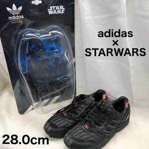 【中古】 ａｄｉｄａｓ × ＳＴＡＲ ＷＡＲＳ アディダス スターウォーズ ＺＸ８０００ ＳＷ 黒 ＢＫ ２８．０ 靴/246