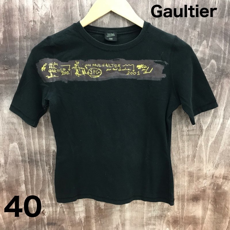 Jean Paul GAULTIER FEMME Native Hand T-shirt 40 Authentic Women