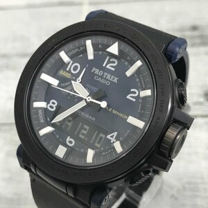 ＣＡＳＩＯ ＰＲＯＴＲＥＫ ＮＡＶＹ カシオ プロトレック タフソーラー 腕時計 ＰＲＧ－６５０ＹＬ ネイビー ブラック 時計/208